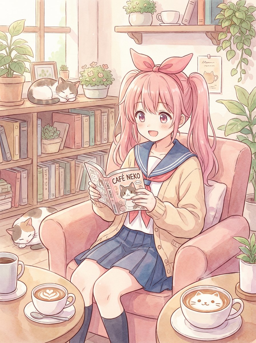 抖音风动漫-午后咖啡物语